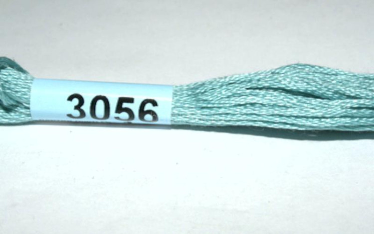 Нитки для вышивания "GAMMA" мулине ( 0820-3070 ) х/б 24 x 8 м №3056 сер.бирюза