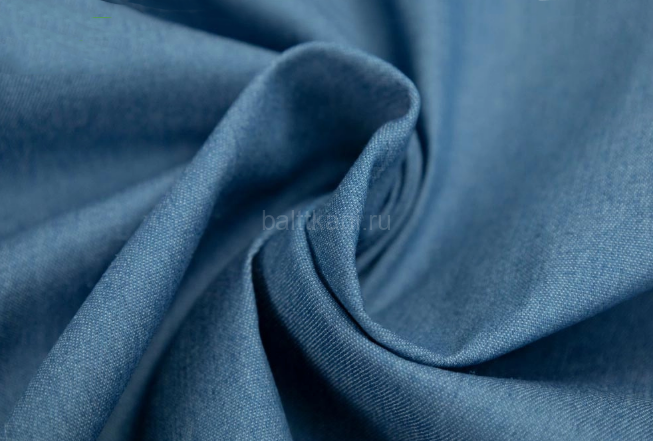 Джинс Denim хлопковый ш-150см 65%хл..,33%п/э,2%спанд.пл.180гр.арт.Н165Х цв.С2 т. голубой