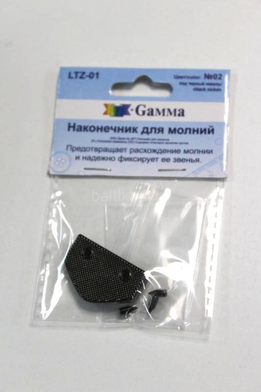 Наконечник для молний "Gamma" LTZ-01 26мм 26*17*5мм металл/черн.никель