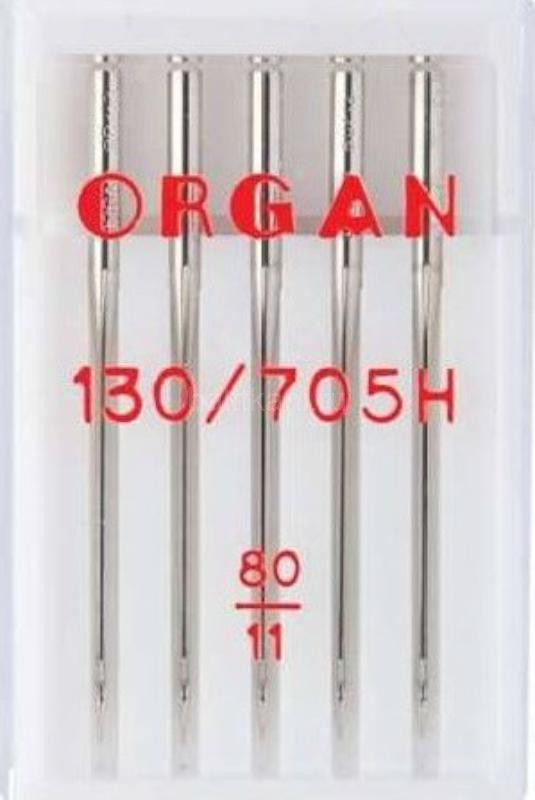 Иглы для быт. шв. машин "ORGAN" 130*705 Н/№80 10 шт.