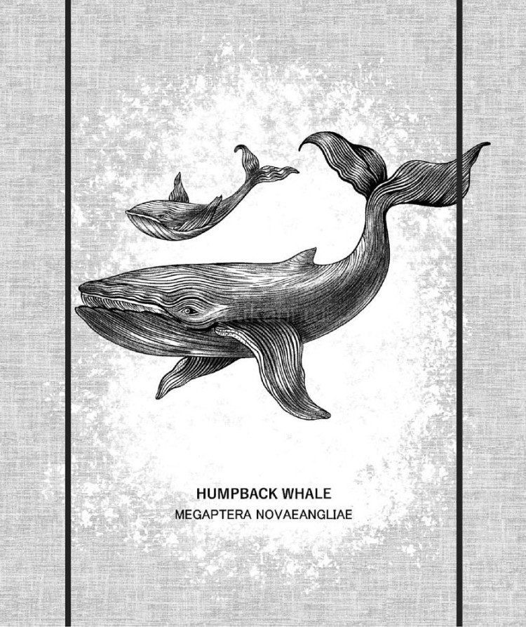 Полотно вафельное "Морские истории"ш-50 см арт.60 пл.175гр/м2 рис.29264/1