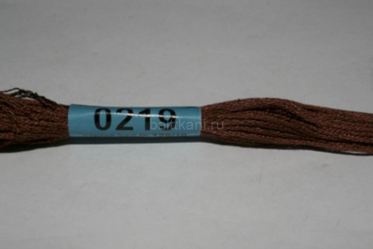 Нитки для вышивания "GAMMA" мулине ( 0207-0819 ) х/б 24 x 8 м №0219 коричневый