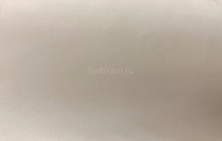 Экокожа мебельная ш.140 см  пл.400гр./м2 толщ.0,9мм 100% п/у цв.белый/мат/теснение