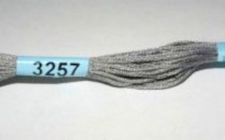 Нитки для вышивания "GAMMA" мулине ( 3173-6115 ) х/б 24 x 8 м №3257 серый