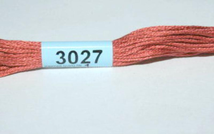 Нитки для вышивания "GAMMA" мулине ( 0820-3070 ) х/б 24 x 8 м №3027 св.терракот