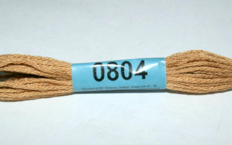 Нитки для вышивания "GAMMA" мулине ( 0207-0819 ) х/б 24 x 8 м №0804 песочный
