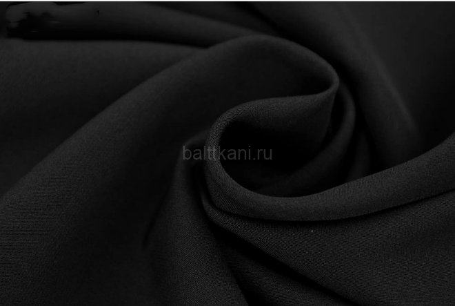Ткань Барби "КОКО" ш-150см 95% п/э.5%спанд.пл.230гр.арт.57-58 цв.С1 черный