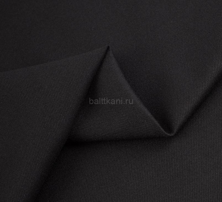 Ткань костюмная "PRADA" ш.1,46м.67% п/э,31%виск.2%п/э арт.22783.001 цв.черный