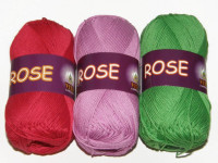 Пряжа "ROSE"  Vita cotton 50гр.100% хл.150м. в ассорт.Индия