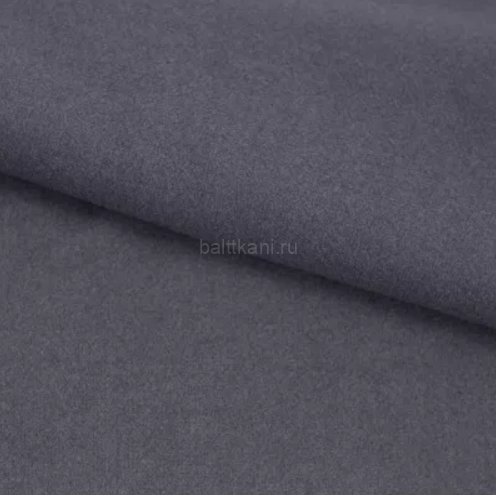 Пальтовая на трикотаже "Монне" ш-150см 100%п/э 350гр. цв.т.серый