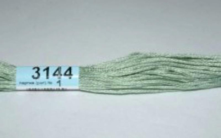 Нитки для вышивания "GAMMA" мулине ( 3071-3172 ) х/б 24 x 8 м №3144 бл.серый