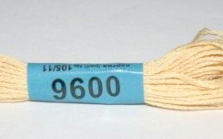 Нитки для вышивания "GAMMA" мулине ( 0001-0206 ) х/б 24 x 8 м №0096 св-бежевый