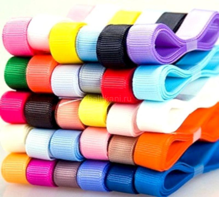 Лента репсовая 10 мм в ассортименте "Hobby" 10м